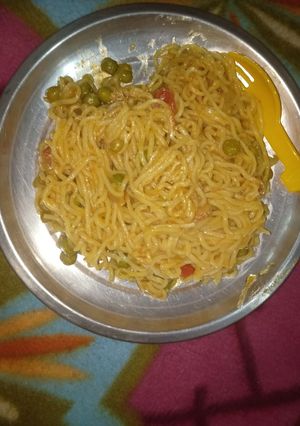 A picture of Masala maggi.