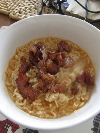 Simple Way Make Recipe Bacon noodles the fancy way that is Awesome, Really Delicious}