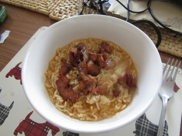 Simple Way Make Recipe Bacon noodles the fancy way that is Awesome, Really Delicious}