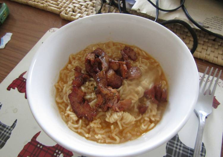 Bacon noodles the fancy way