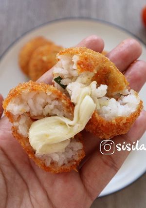Foto resep Nasi Bola Mozzarella