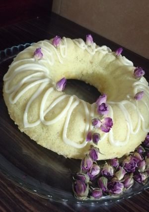 عکسی از دستور کیک گلاب
