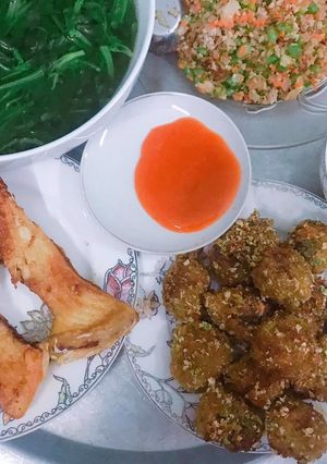 Hình của món Thịt nhồi nấm chiên xù.