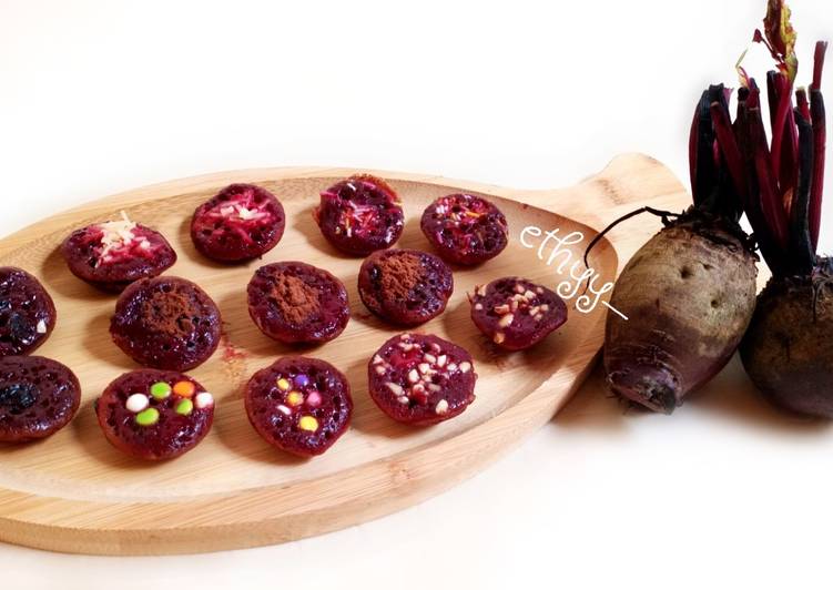 Kue cubit beetroot (red velvet cocopandanš„„)
