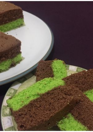 Foto resep Bolu Kukus Coklat Pandan