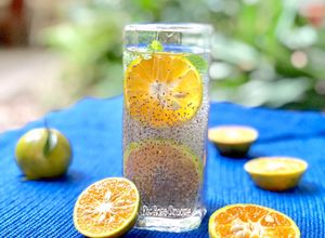 Hình của món Nước Hạt Chia Vị Quýt.