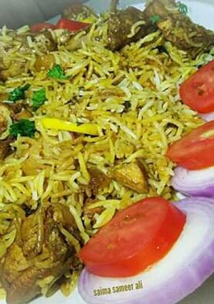 A picture of Spicy biryani.