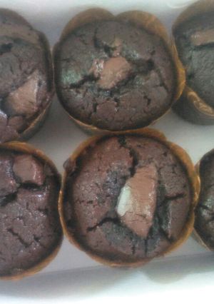 Foto resep Chocolate custard muffin