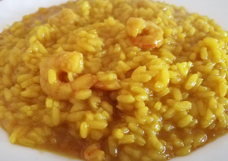 Arroz con gambas en mambo