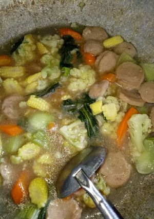 Foto resep Capcay kuah bakso