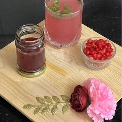 A picture of Homemade Pomegranate Concentrate & Sharbat.