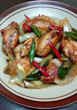 Foto resep Sayap ayam tumis kecap asin