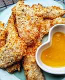 Coconut Chicken Tenders With A Honey & Mustard Dip