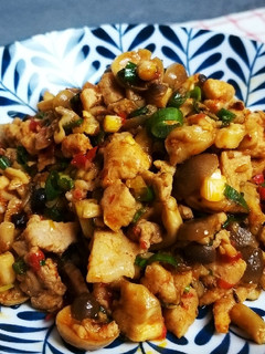 豆豉辣椒醬炒里肌肉鴻禧菇 的食譜成品照片