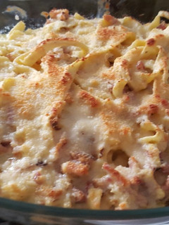 Una foto de Auténticos tallarines italianos a la carbonara