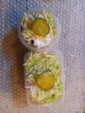 "Zucchini and Pickles" vegan salad
