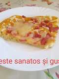 Pizza cu mortadela și cașcaval