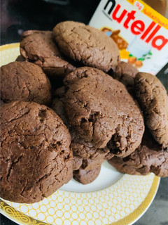 A picture of 3 ingredient Nutella cookie.