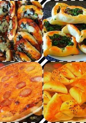 صورة لوصفة عجينة البيتزا الهشه الطريه