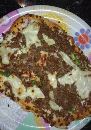 A picture of Minced meat pizza.