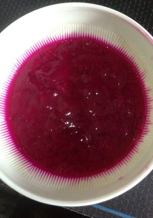 Foto resep Puree Naga Merah + Papaya + Jeruk Baby MPASI