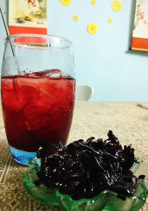Hình của món Mứt & sirô hoa Atiso đỏ.
