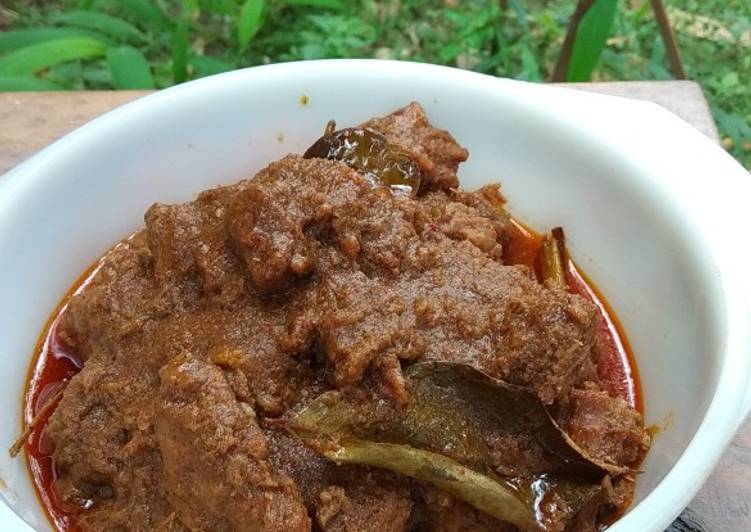 Resep Rendang daging sapi presto &amp; praktis Enak Banget