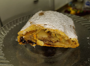 Una foto de Strudel de pera