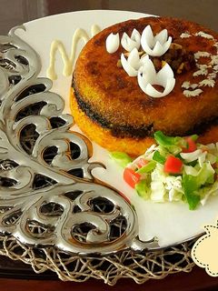 عکسی از دستور ته چین اسفناج و گوشت