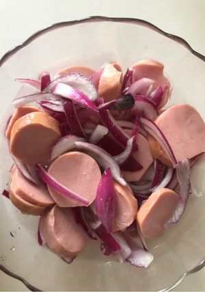 Hagymás krinolin saláta recept fotója