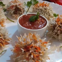 Steamed Mutton rice flowers A picture of Steamed Mutton rice flowers.