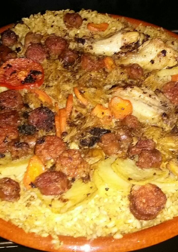 Una foto de Arroz de pobre al horno