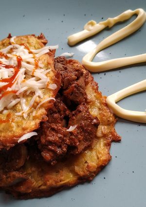 Burgonya tócsnyi sütőben recept fotója