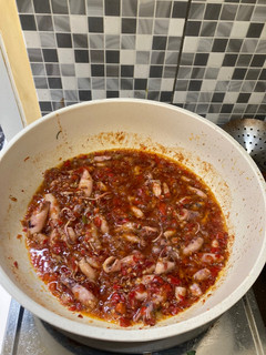 Foto resep Cumi asin sambal balado simple