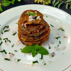 A picture of Eggplant salsa.