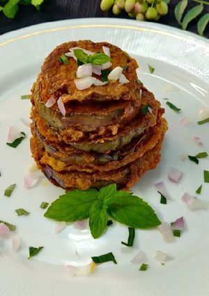 A picture of Eggplant salsa.
