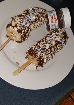 صورة لوصفة 🍭🍌 مصاصات الموز 🍭🍌