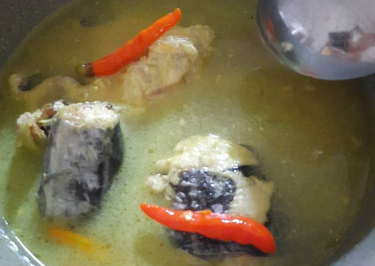 Resep Ikan tenggiri kuah kuning, Enak