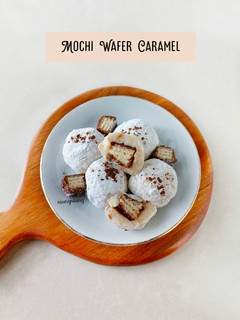 Foto resep Mochi Wafer Caramel (tanpa tepung ketan)