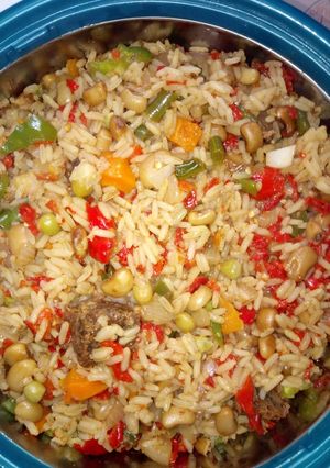 A picture of Simple Jallop Rice & Beans.