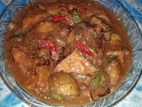 Terong hijau & tahu kulit masak tauco
