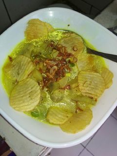Foto resep Soto cekil tabur kripik kentang