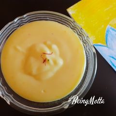 A picture of Kesar Shrikand.