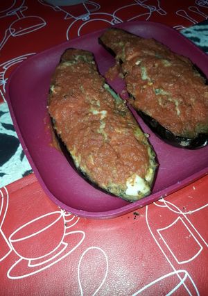 Una foto de Berenjenas rellenas