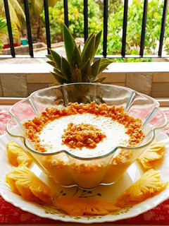 அன்னாசிப்பழம் souffle (Annaasipazham souffle recipe in tamil) செய்முறை முக்கிய புகைப்படம்
