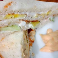 A picture of Chicken With Egg Mayo Sandwich.