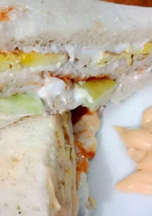 A picture of Chicken With Egg Mayo Sandwich.