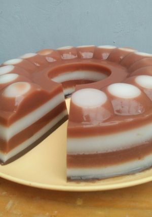 Foto resep Puding Coklat Polkadot