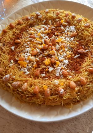 صورة لوصفة شعرية بالدجاج والفول السوداني