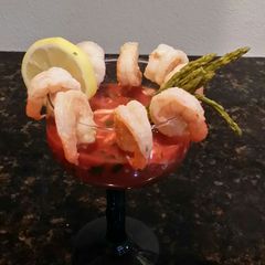 Brad's crab and shrimp cocktail A picture of Brad's crab and shrimp cocktail.